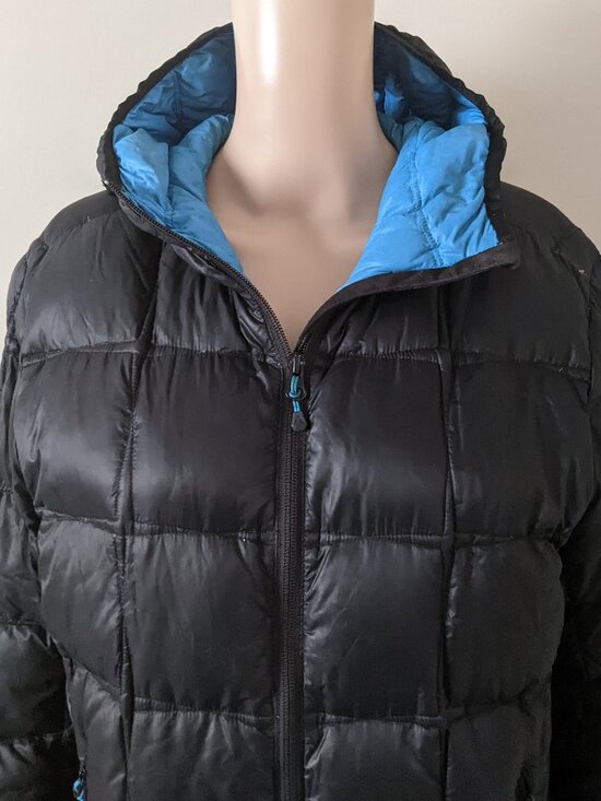 Eddie Bauer premium goose down puffer black jacket coat, women's medium - Picture 5 of 11